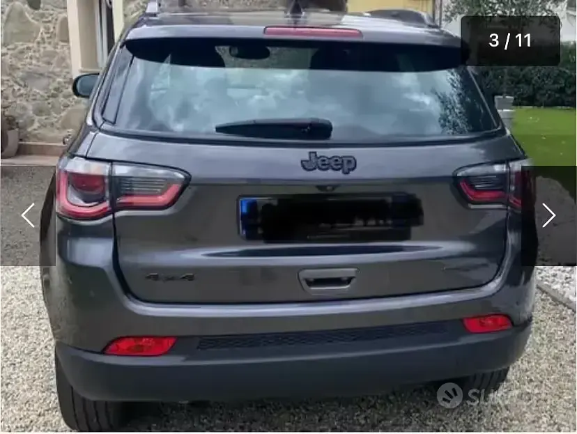 Usata Jeep Compass Night Eagle 140 CV (102 kW) 2020 Grigio SUV