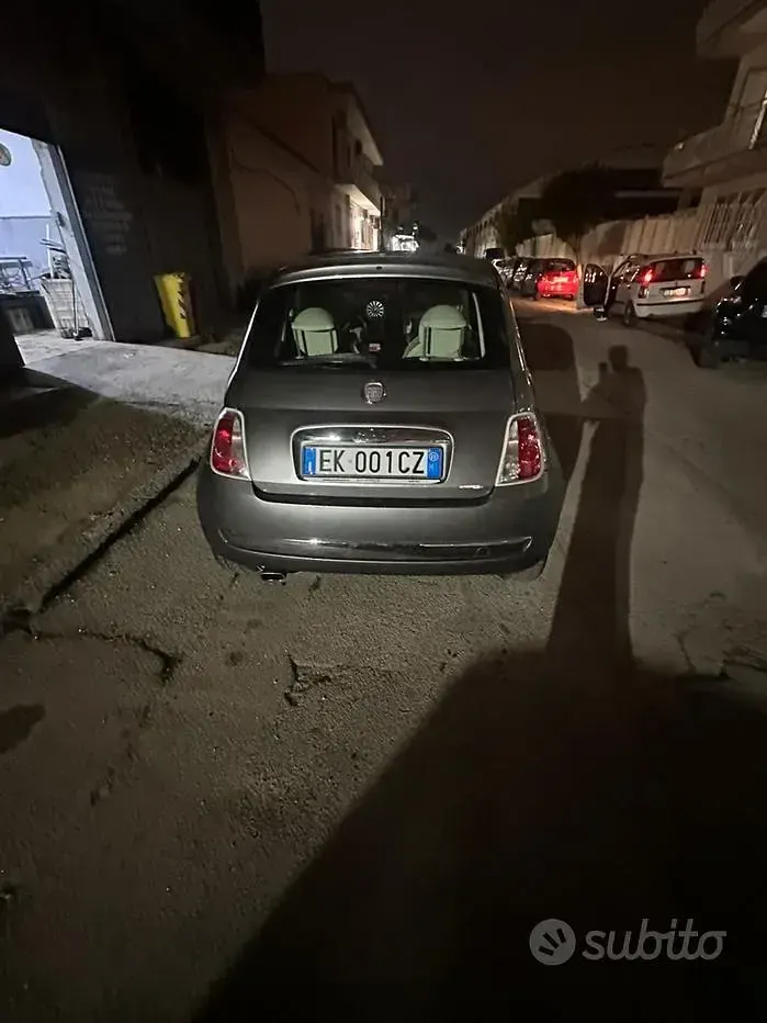 Usata Fiat 500 Pop 69 CV (50 kW) 2009 Grigio Cabrio