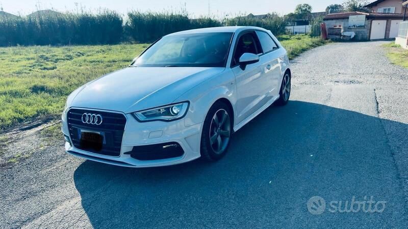 Usata Audi A3 S-Line 2015 Bianco Berlina