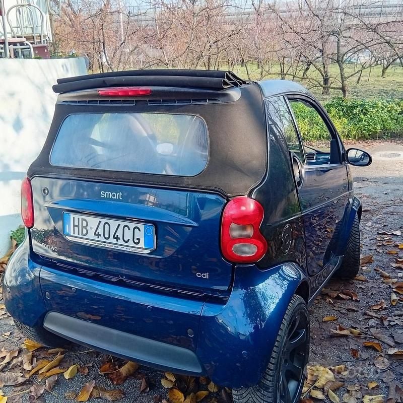 Usata Smart ForTwo Cabrio 41 CV (30 kW) 2006 Blu Cabrio