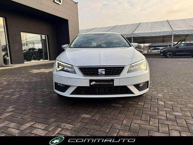 Usata Seat Leon XCELLENCE 116 CV (85 kW) 2018 Bianco Berlina