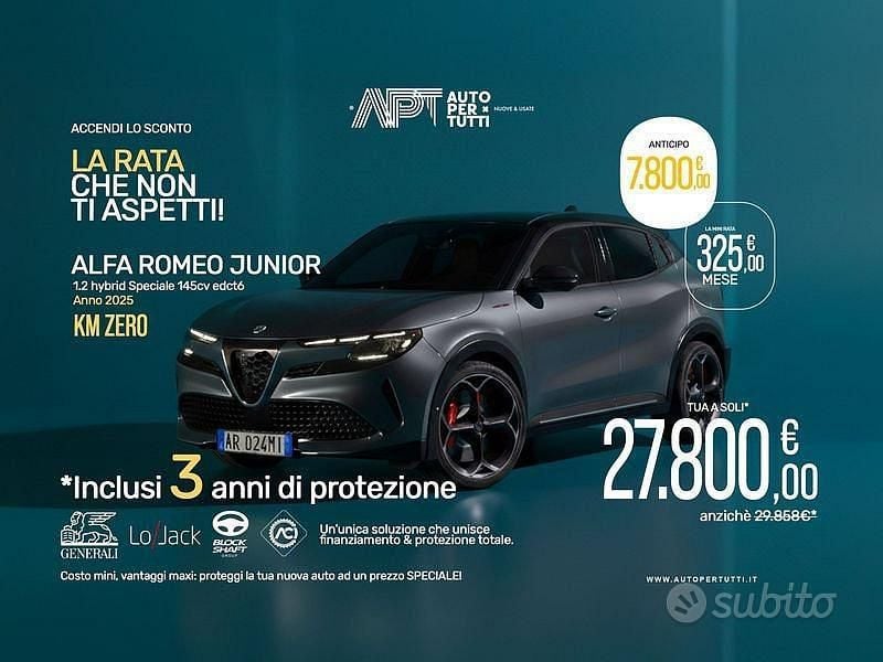 Nuova Alfa Romeo Junior Edizione Speciale 145 CV (106 kW) 2025 Grigio SUV