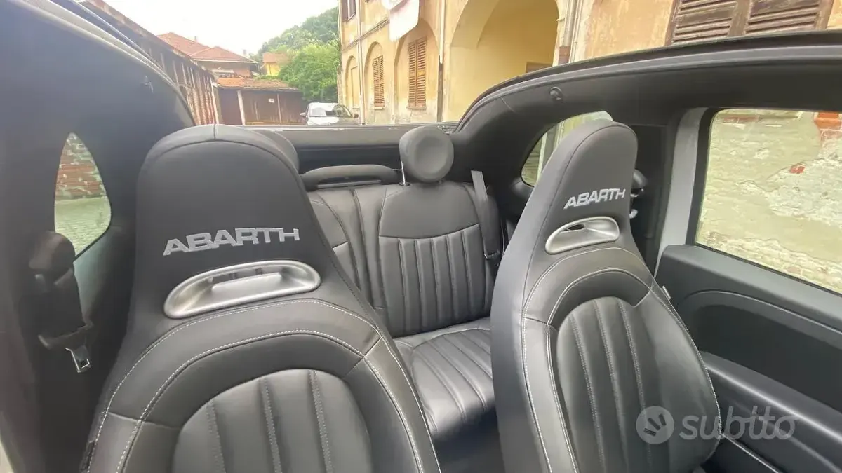 Usata Fiat 500C Abarth 145 CV (106 kW) 2017 Grigio Cabrio