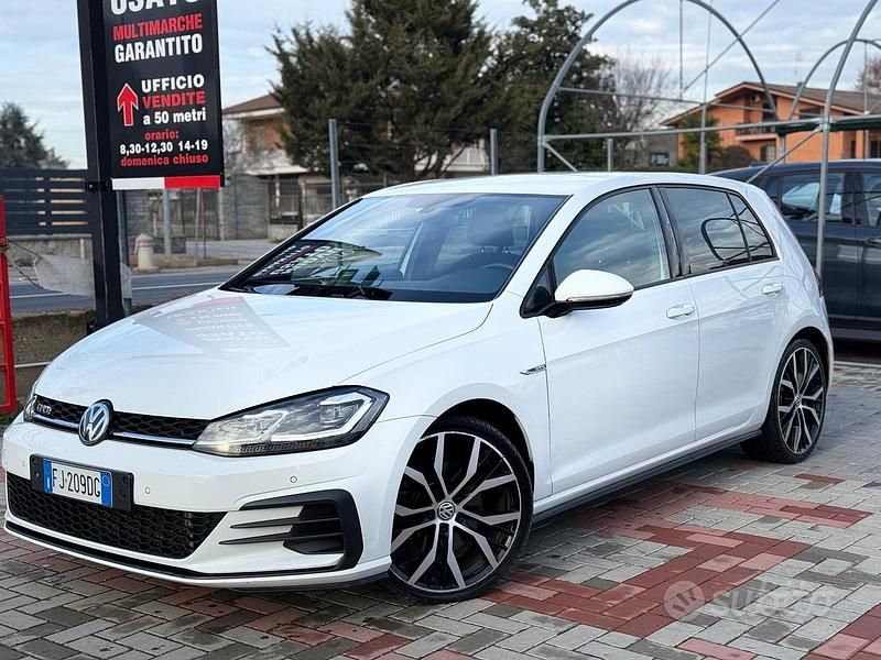 Usata VW Golf VII GTD 184 CV (135 kW) 2017 Bianco Berlina