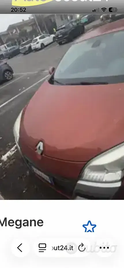 Usata Renault Mégane Coupé 110 CV (80 kW) 2009 Rosso Coupé