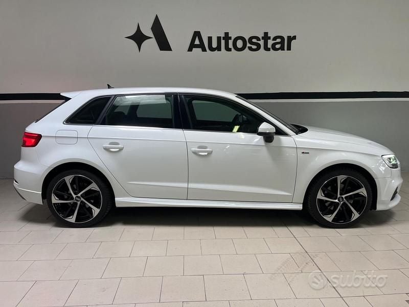 Usata Audi A3 S-Line 116 CV (85 kW) 2019 Bianco Berlina
