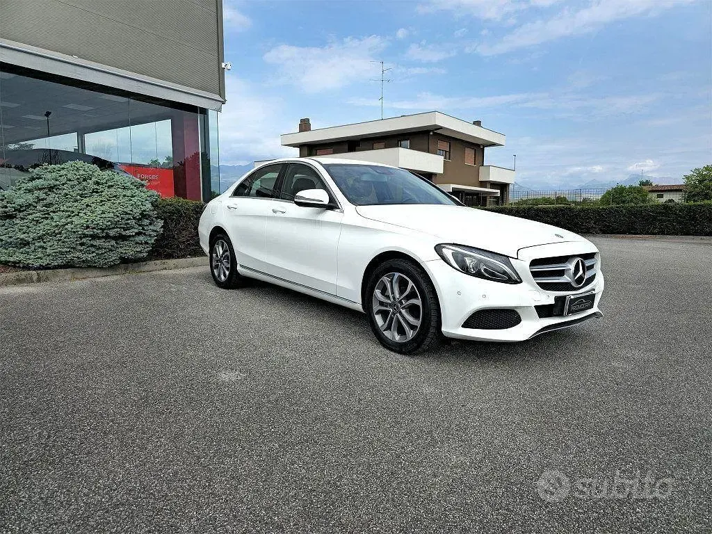 Usata Mercedes C200 184 CV (135 kW) 2017 Bianco Berlina