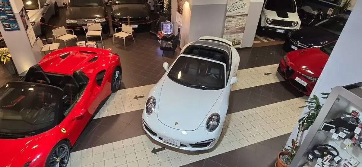Usata Porsche 991 400 CV (294 kW) 2015 C9a  pure white Cabrio