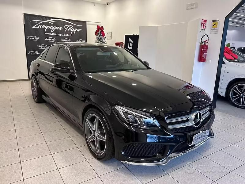 Usata Mercedes C220 Premium 170 CV (125 kW) 2017 Nero Berlina