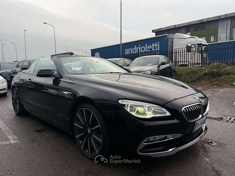 Usata BMW 640 Cabriolet 313 CV (230 kW) 2017 Nero Cabrio