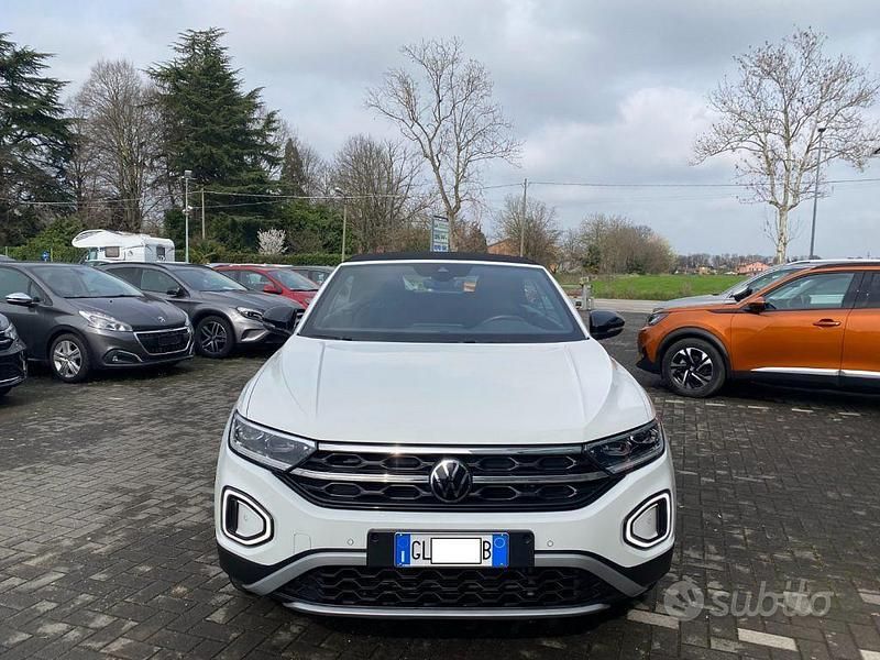 Usata VW T-Roc Cabriolet Style 110 CV (80 kW) 2022 Bianco Cabrio