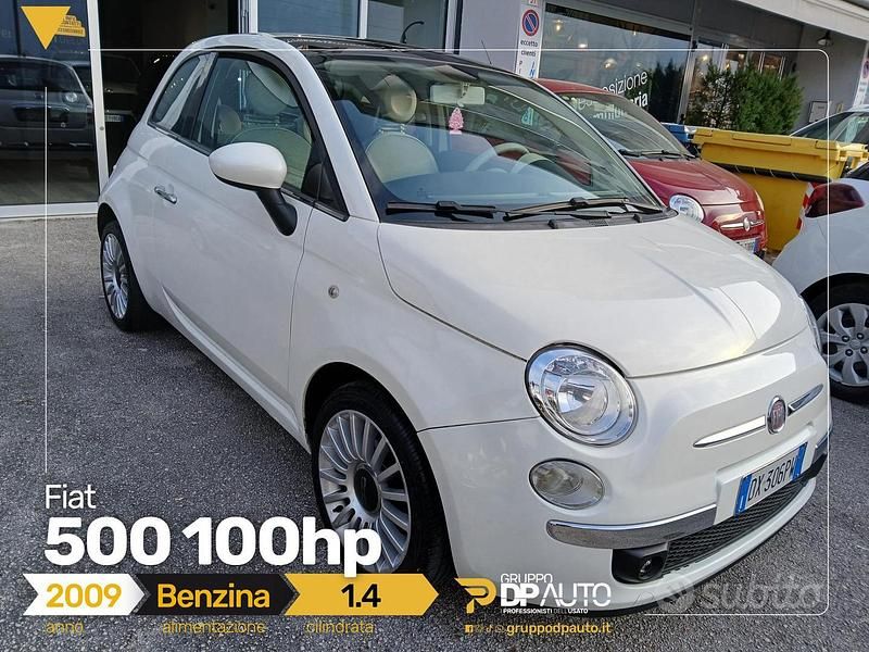 Usata Fiat 500 Lounge 101 CV (74 kW) 2009 Bianco Cabrio
