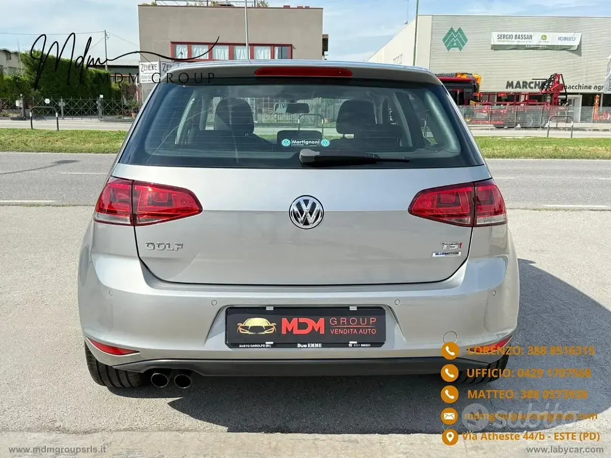 Usata VW Golf VII Highline 122 CV (89 kW) 2015 Grigio Berlina