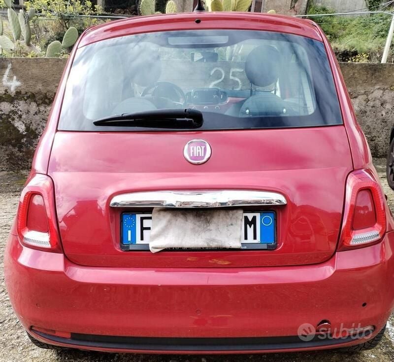 Usata Fiat 500 69 CV (50 kW) 2018 Rosso Utilitaria