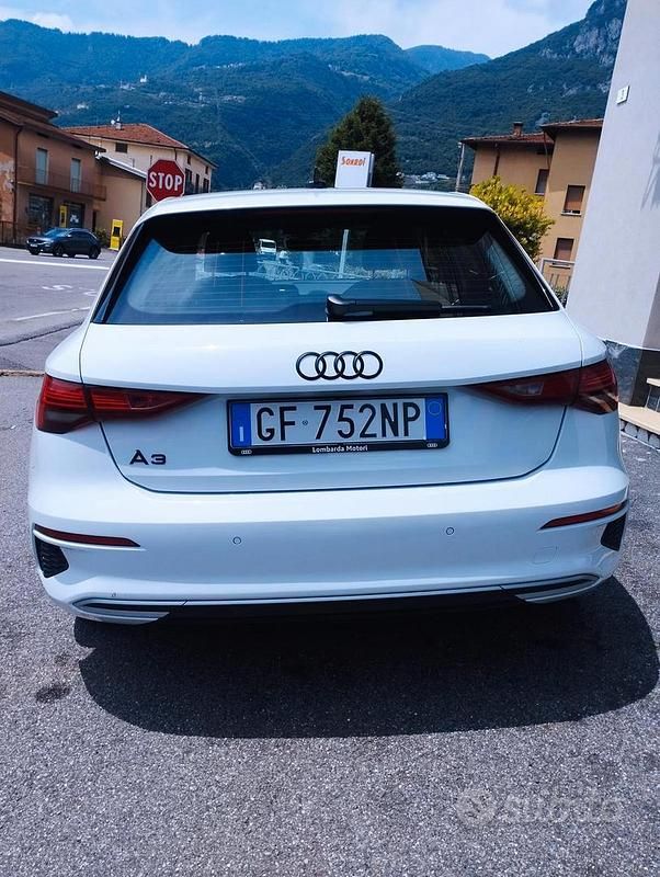 Usata Audi A3 Advanced 116 CV (85 kW) 2021 Bianco Berlina