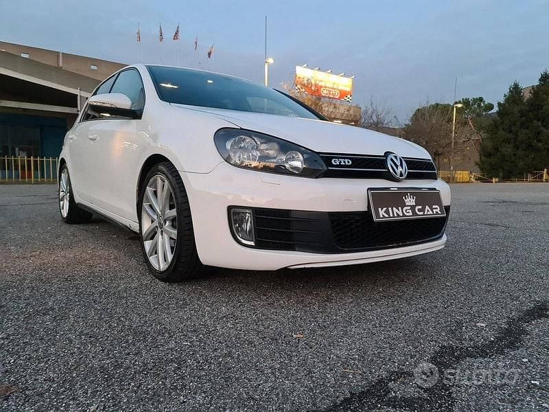 Usata VW Golf VI GTD 170 CV (125 kW) 2011 Bianco Utilitaria