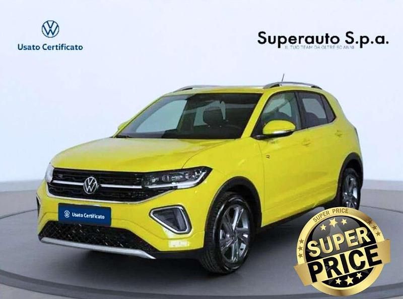 Giallo Usata 2024 VW T-Cross R-line SUV | 21.900 € (Buon prezzo) - Immagine 1/4