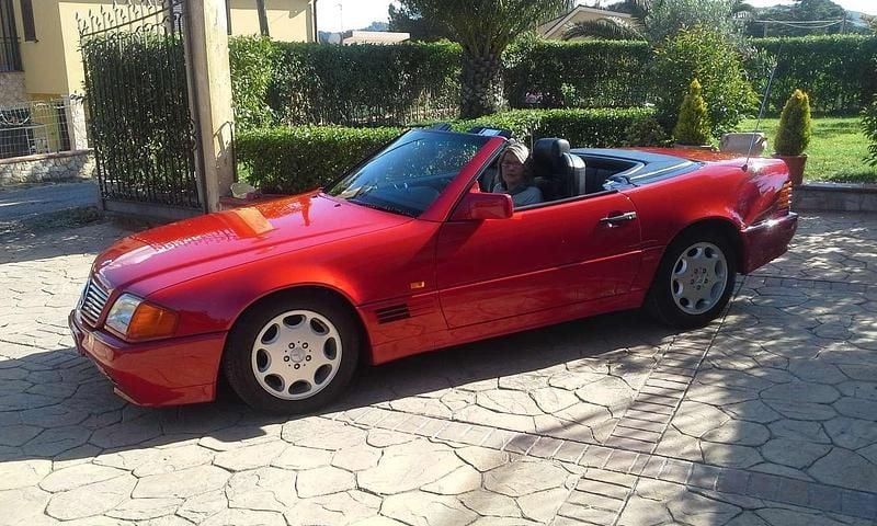 Usata Mercedes SL300 190 CV (139 kW) 1989 Rosso Cabrio