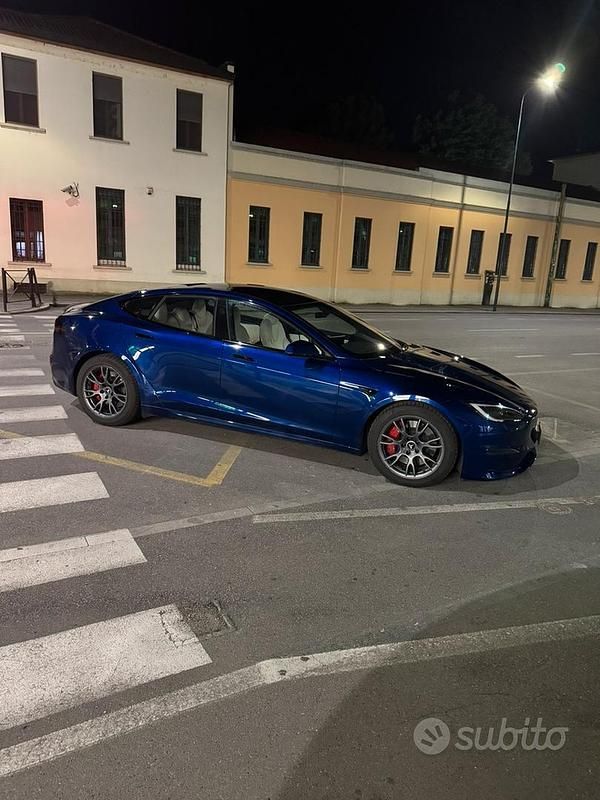 Blu Usata 2024 Tesla Model S Plaid Utilitaria | 82.000 € (Super prezzo) - Immagine 1/4