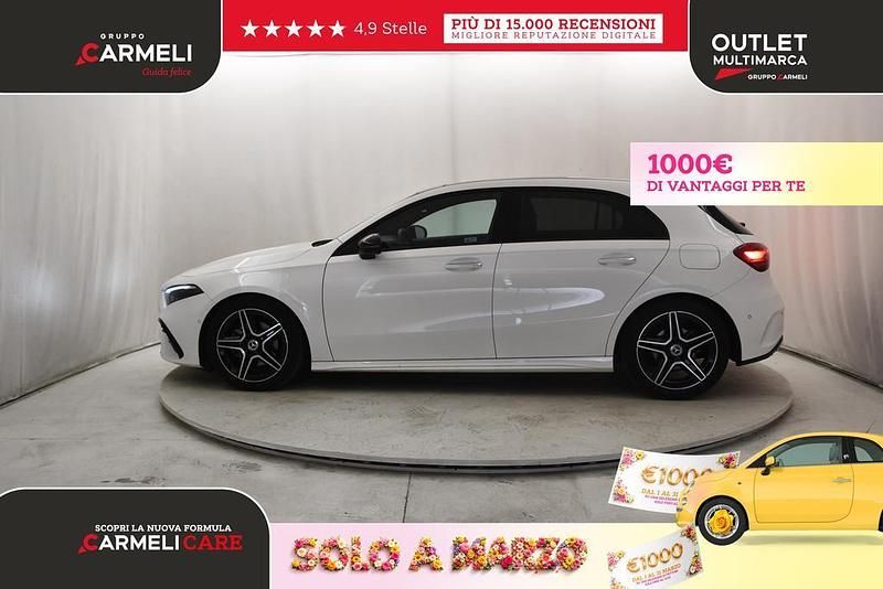 Usata Mercedes A180 AMG line 136 CV (100 kW) 2025 Bianco Berlina