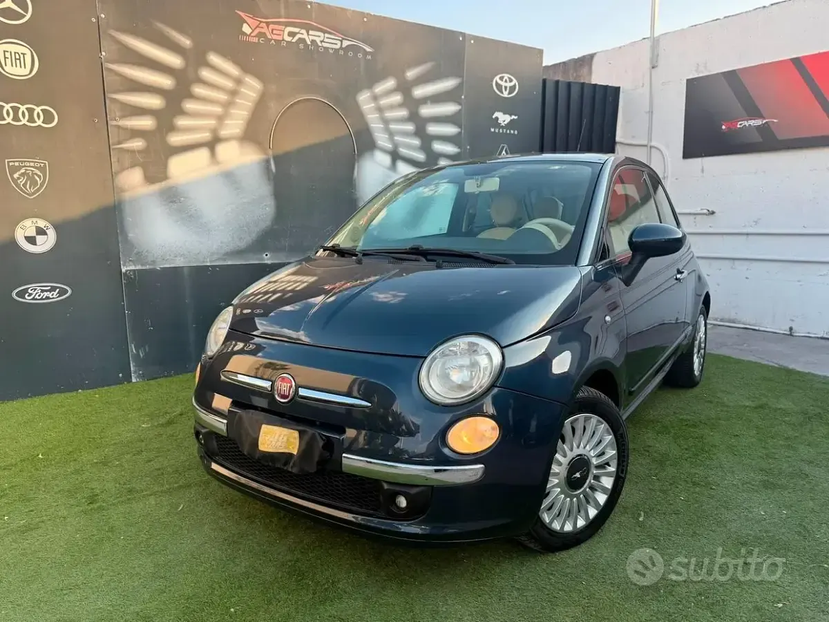 Usata Fiat 500 Pop 69 CV (50 kW) 2009 Blu Cabrio