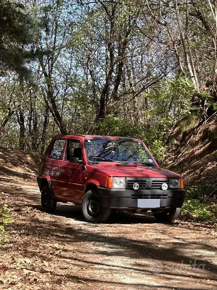 Usata Fiat Panda 54 CV (39 kW) 2001 Rosso Berlina