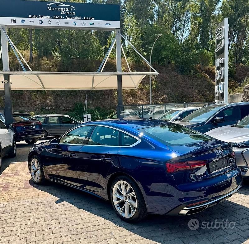 Usata Audi A5 Sportback 204 CV (150 kW) 2022 Blu Utilitaria