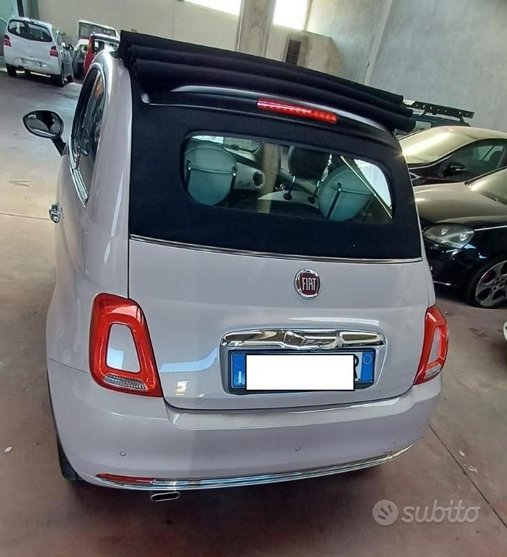 Usata Fiat 500C Lounge 69 CV (50 kW) 2019 Grigio Cabrio