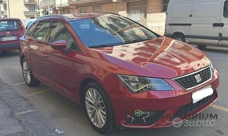 Käytetty Seat Leon ST Black Edition 131 HP (96 kW) 2020 Punainen Farmari