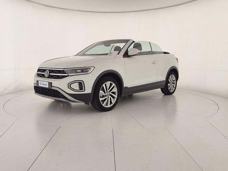 Pure white nero Usata 2022 VW T-Roc Cabriolet Style Cabrio | 23.900 € (Buon prezzo) - Immagine 1/4