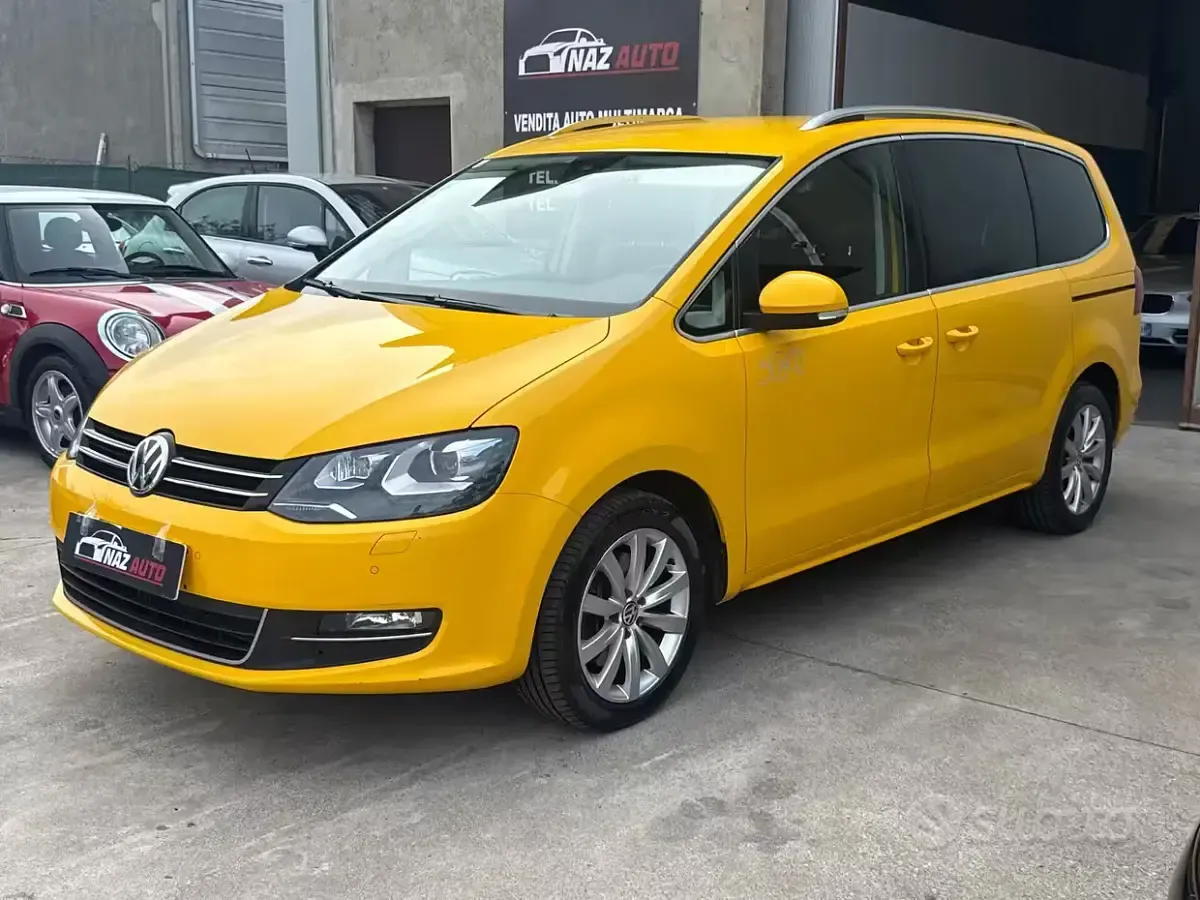 Usata VW Sharan Highline 150 CV (110 kW) 2019 Giallo Monovolume
