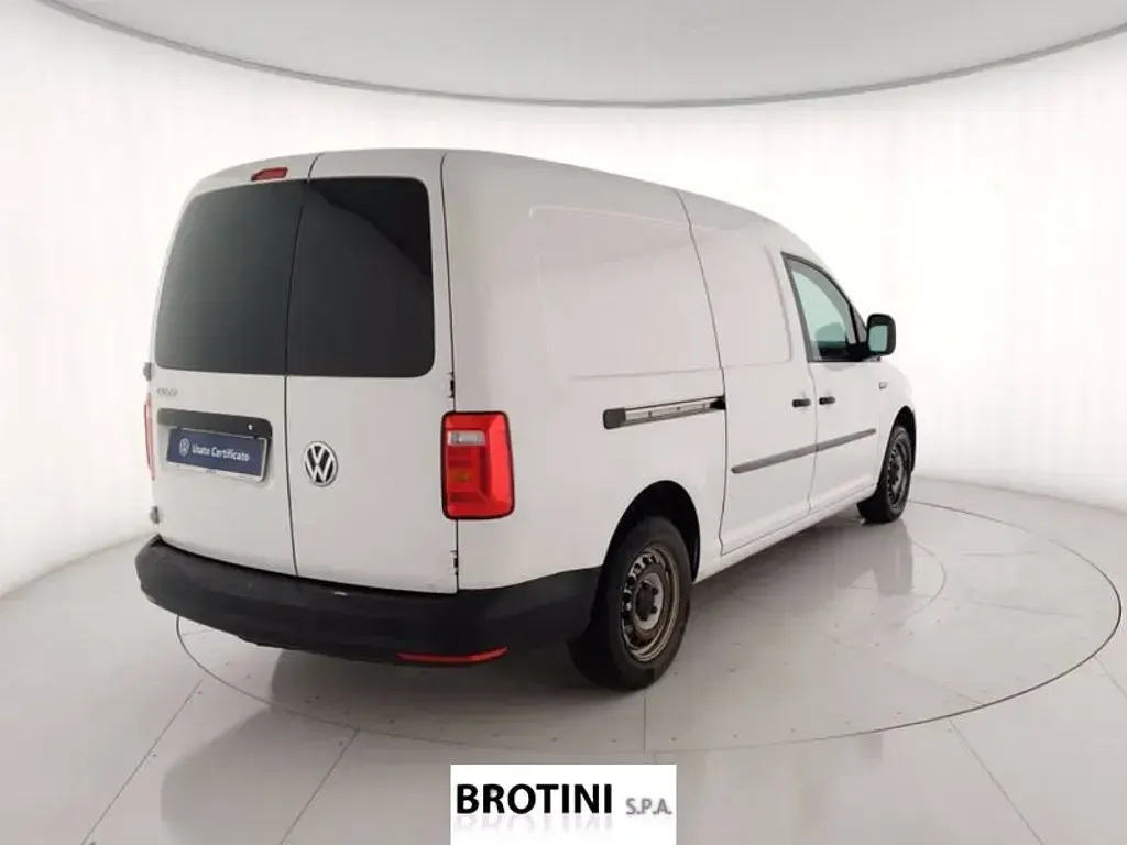 Usata VW Caddy Comfortline 102 CV (75 kW) 2018 Bianco pastello Monovolume