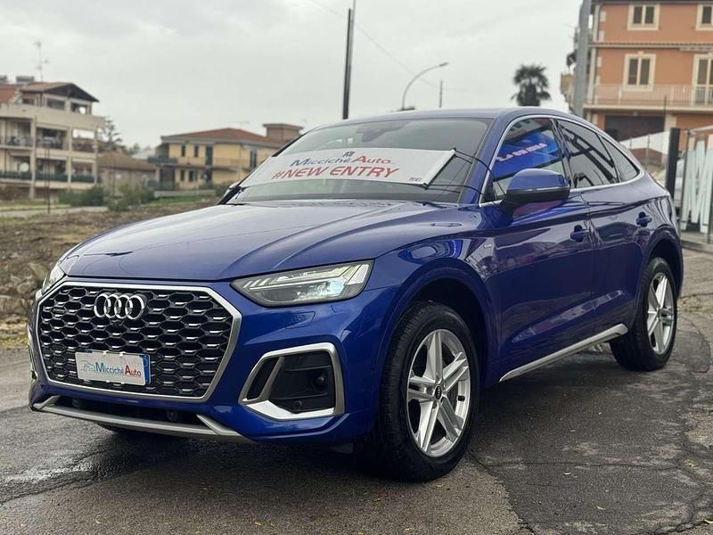 Usata Audi Q5 Sportback S-Line 204 CV (150 kW) 2021 Blu SUV