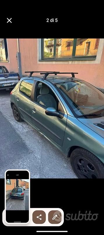 Usata Peugeot 206 1999 Verde Utilitaria