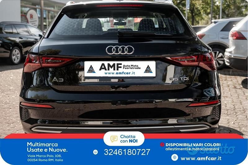 Usata Audi A3 Advanced 150 CV (110 kW) 2022 Nero Berlina