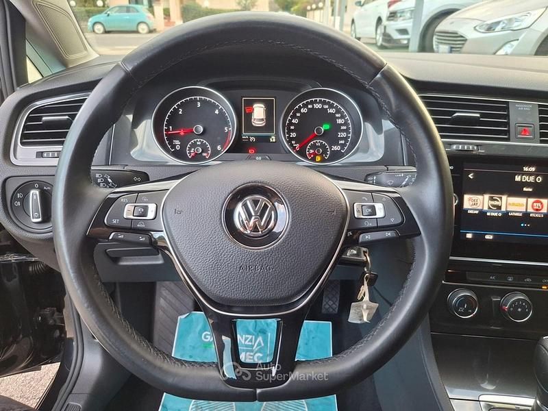 Usata VW Golf VII 116 CV (85 kW) 2018 Nero Berlina