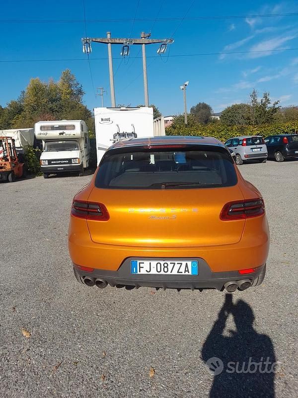 Usata Porsche Macan 250 CV (183 kW) 2017 Arancione SUV