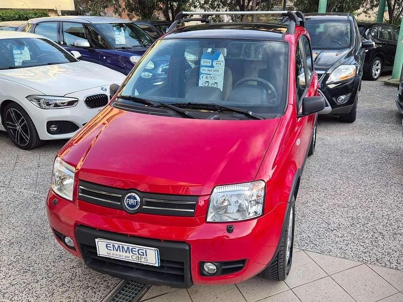 Usata Fiat Panda 4x4 Climbing 69 CV (50 kW) 2007 Rosso Utilitaria
