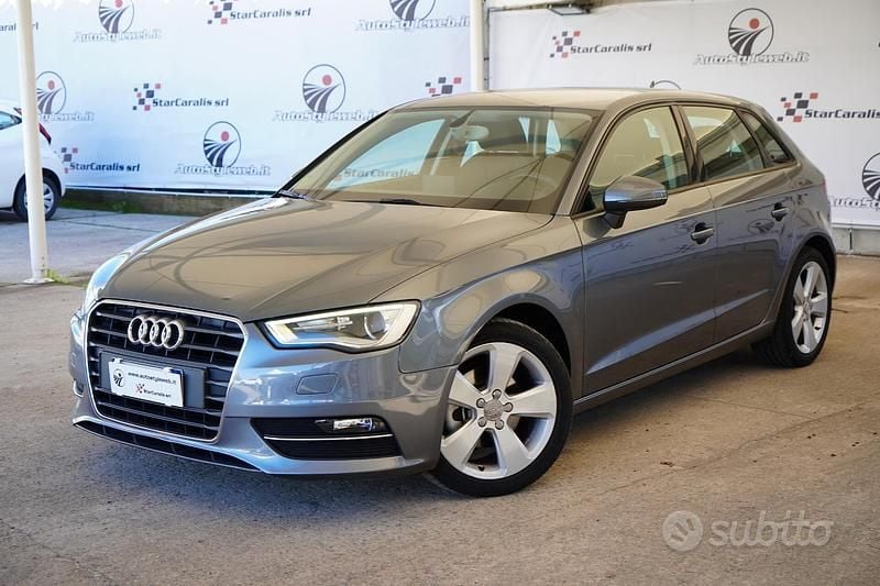 Usata Audi A3 Ambition 110 CV (80 kW) 2015 Grigio scuro Berlina