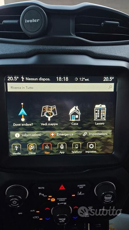 Usata Jeep Renegade 120 CV (88 kW) 2018 Nero SUV