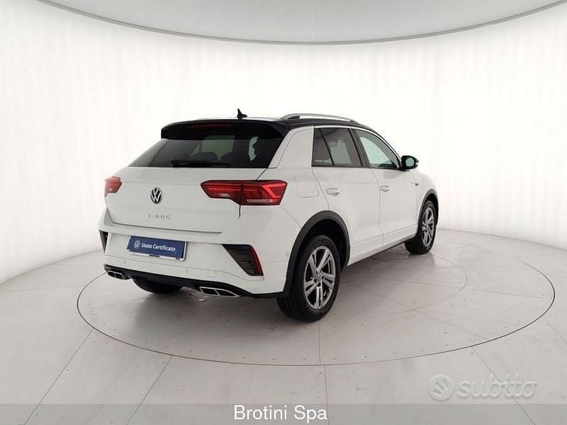 Usata VW T-Roc R-line 110 CV (80 kW) 2023 Bianco SUV