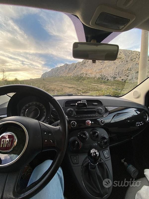 Usata Fiat 500 Lounge 69 CV (50 kW) 2013 Nero Utilitaria