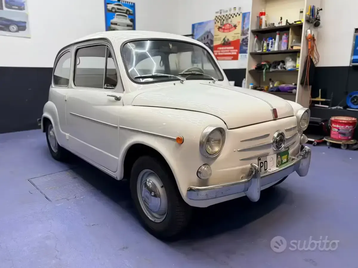 Usata Fiat 600 1960 Bianco Utilitaria