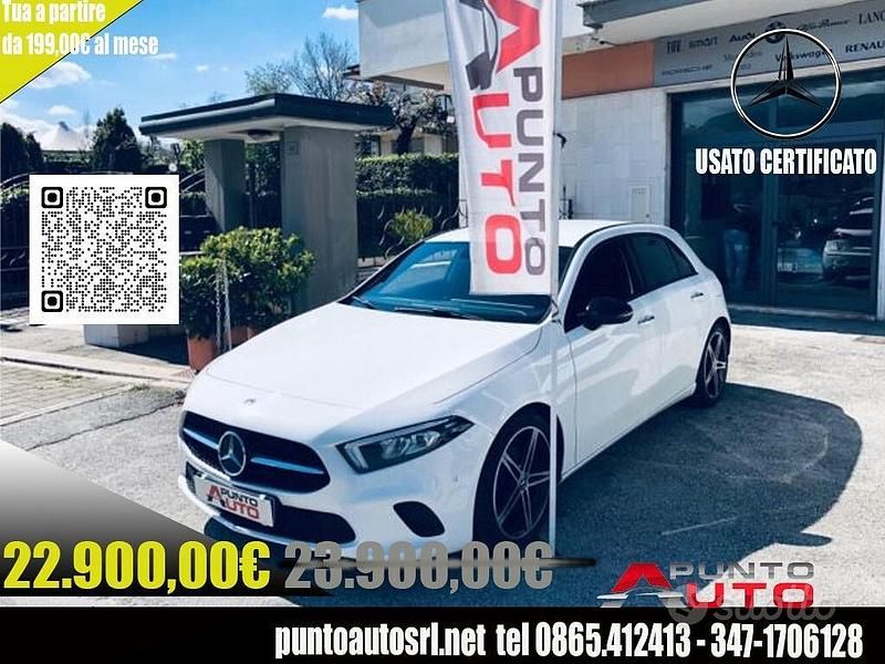 Bianco Usata 2018 Mercedes A180 Progressive Tre volumi | 22.900 € (Molto cara) - Immagine 1/4