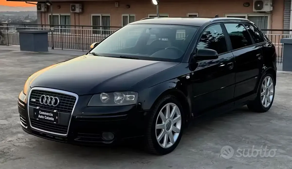 Usata Audi A3 S-Line 140 CV (102 kW) 2006 Nero Utilitaria