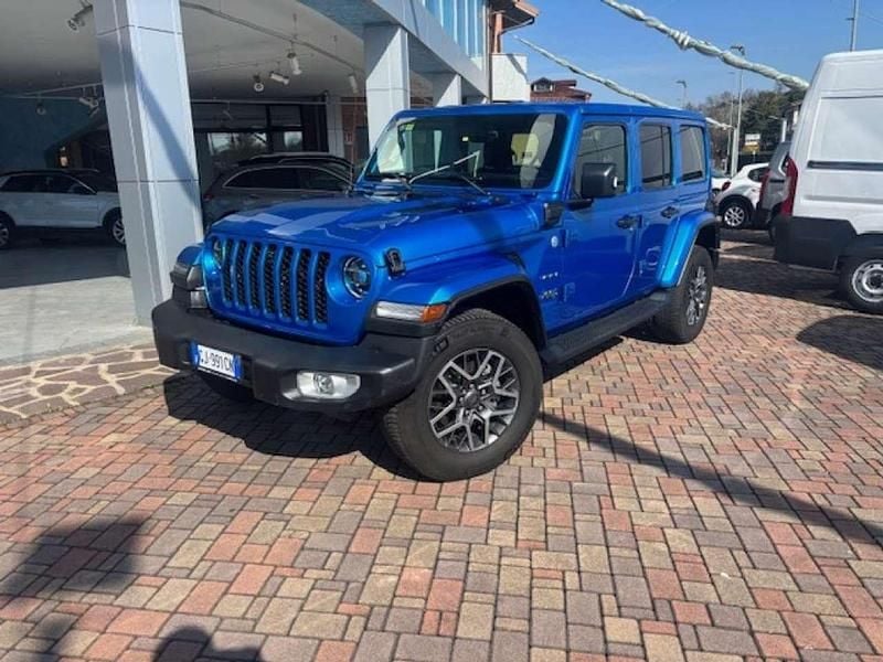 Usata Jeep Wrangler Unlimited Sahara 272 CV (200 kW) 2022 Blu SUV
