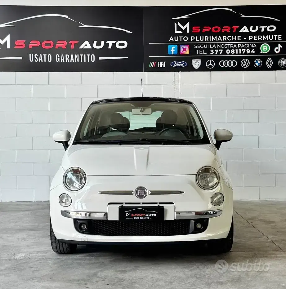 Usata Fiat 500 Lounge 69 CV (50 kW) 2012 Bianco Berlina