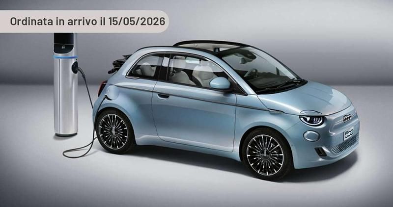 Nuova Fiat 500e La Prima 42 kW (58 CV) 2026 Argento Cabrio