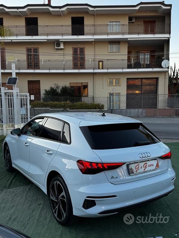 Usata Audi A3 Advanced 116 CV (85 kW) 2021 Bianco Berlina
