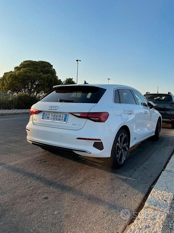 Usata Audi A3 Advanced 150 CV (110 kW) 2022 Bianco Berlina